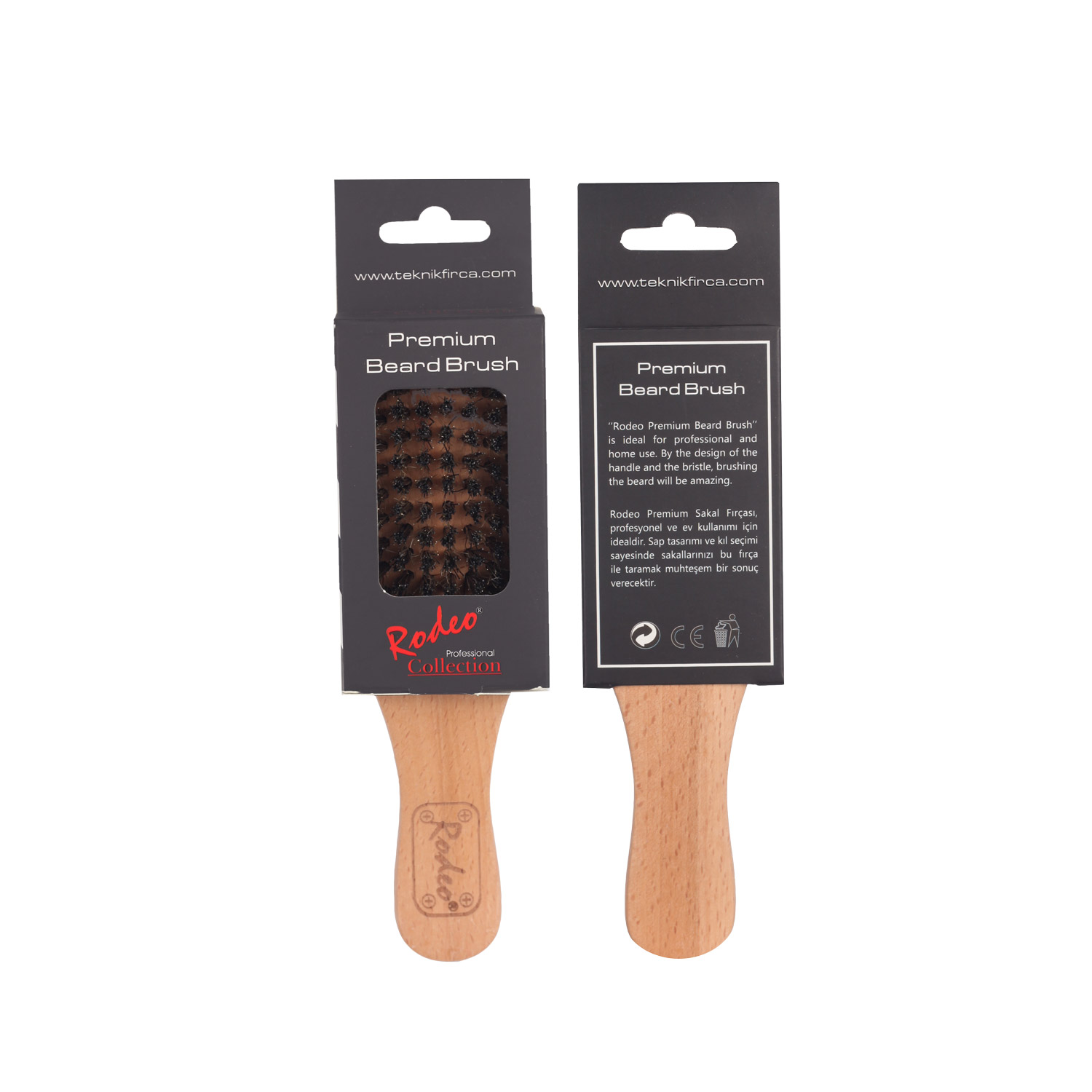 Rodeo Premium Fade Borstel Hard - Afbeelding 2