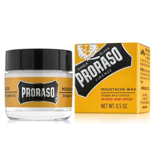Proraso Wood and Spice Moustache Wax 15ml